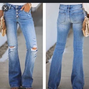 New KanCan flare jeans, size 27 petite